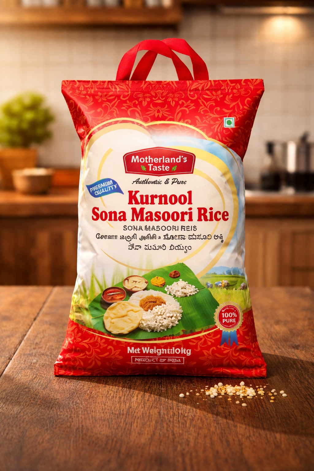 Motherland's Taste Kurnool Sona Masoori Rice 10kg